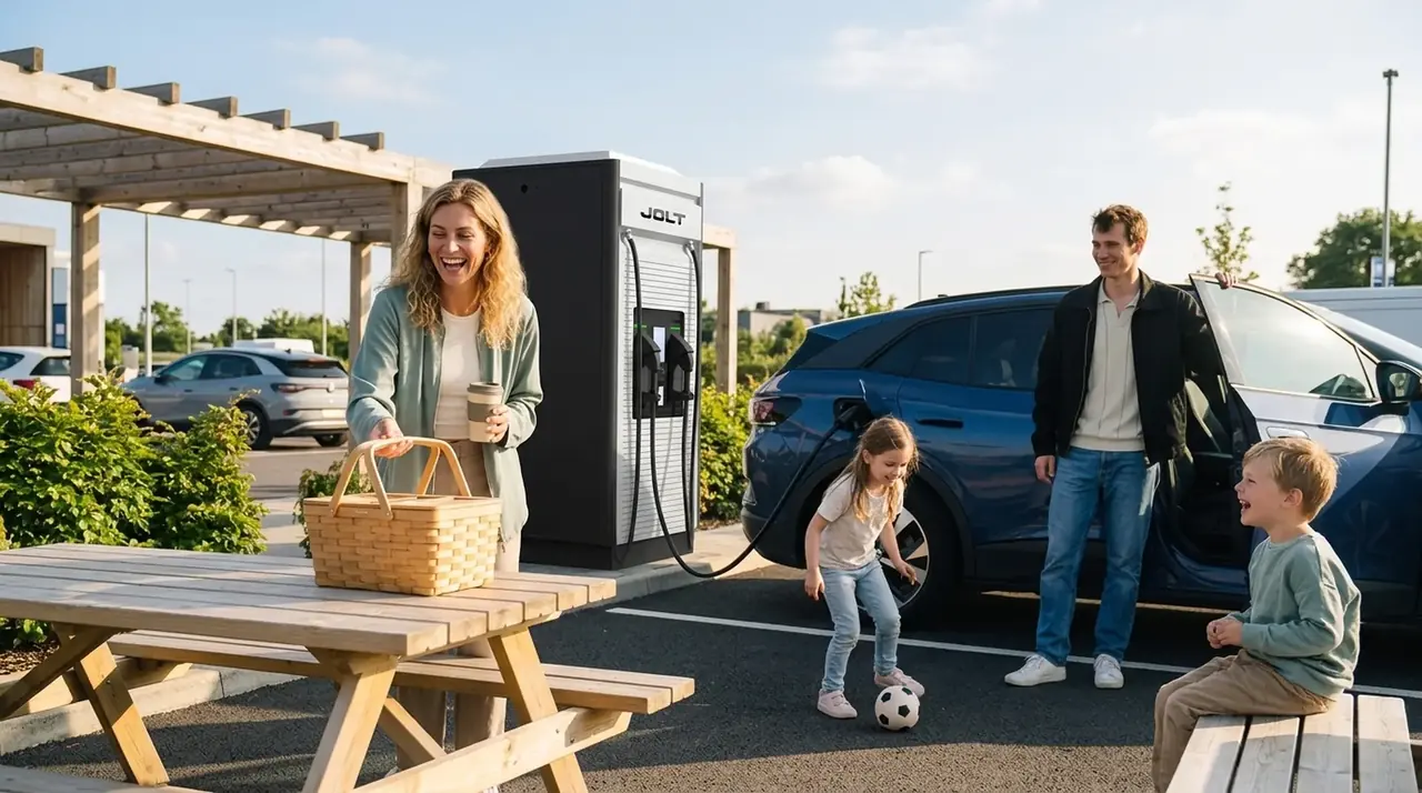 Een EV laden met kinderen: ontspannen snelladen als gezin